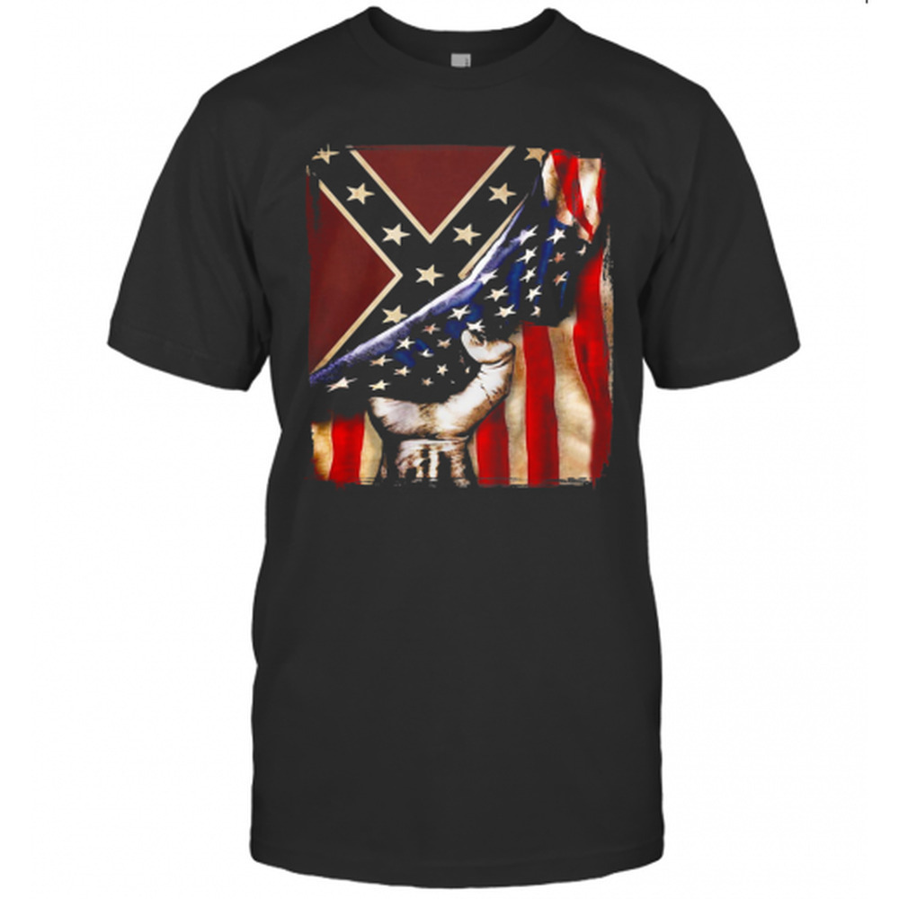 Flag American And Dixieland T-Shirt